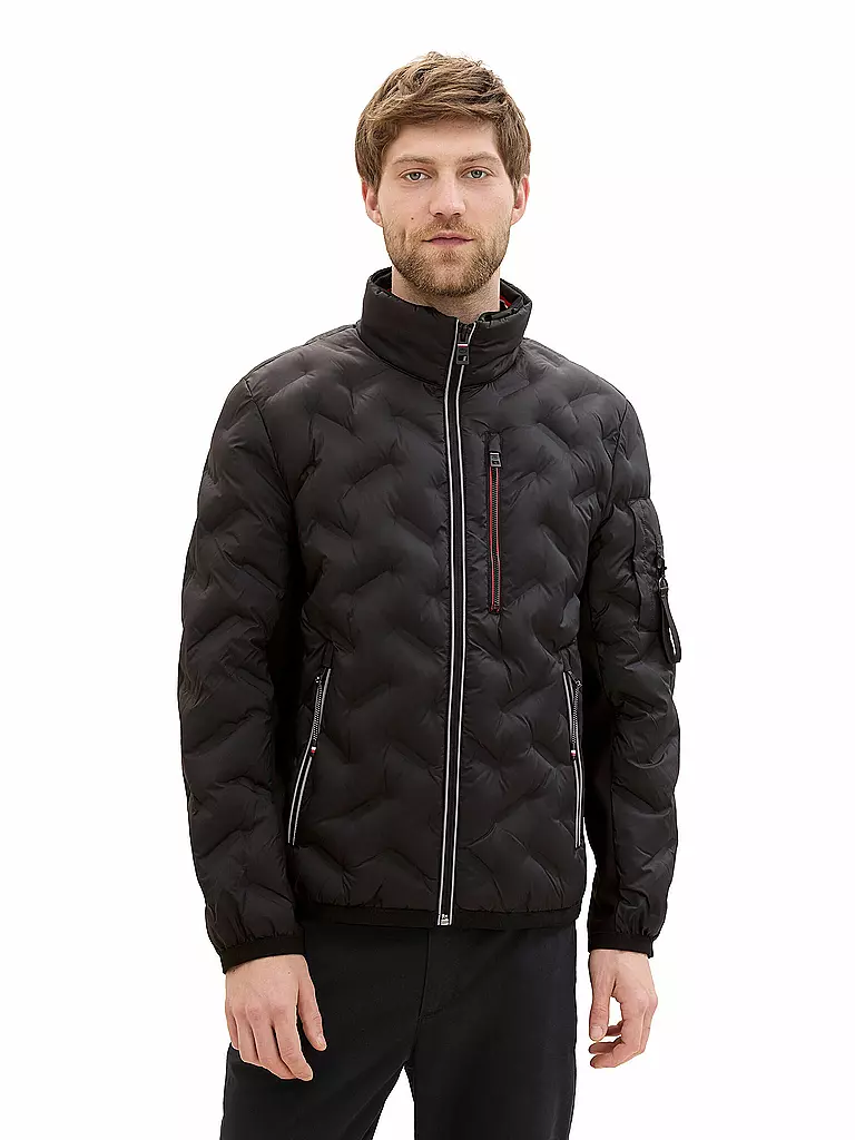 TOM TAILOR Leichtsteppjacke schwarz