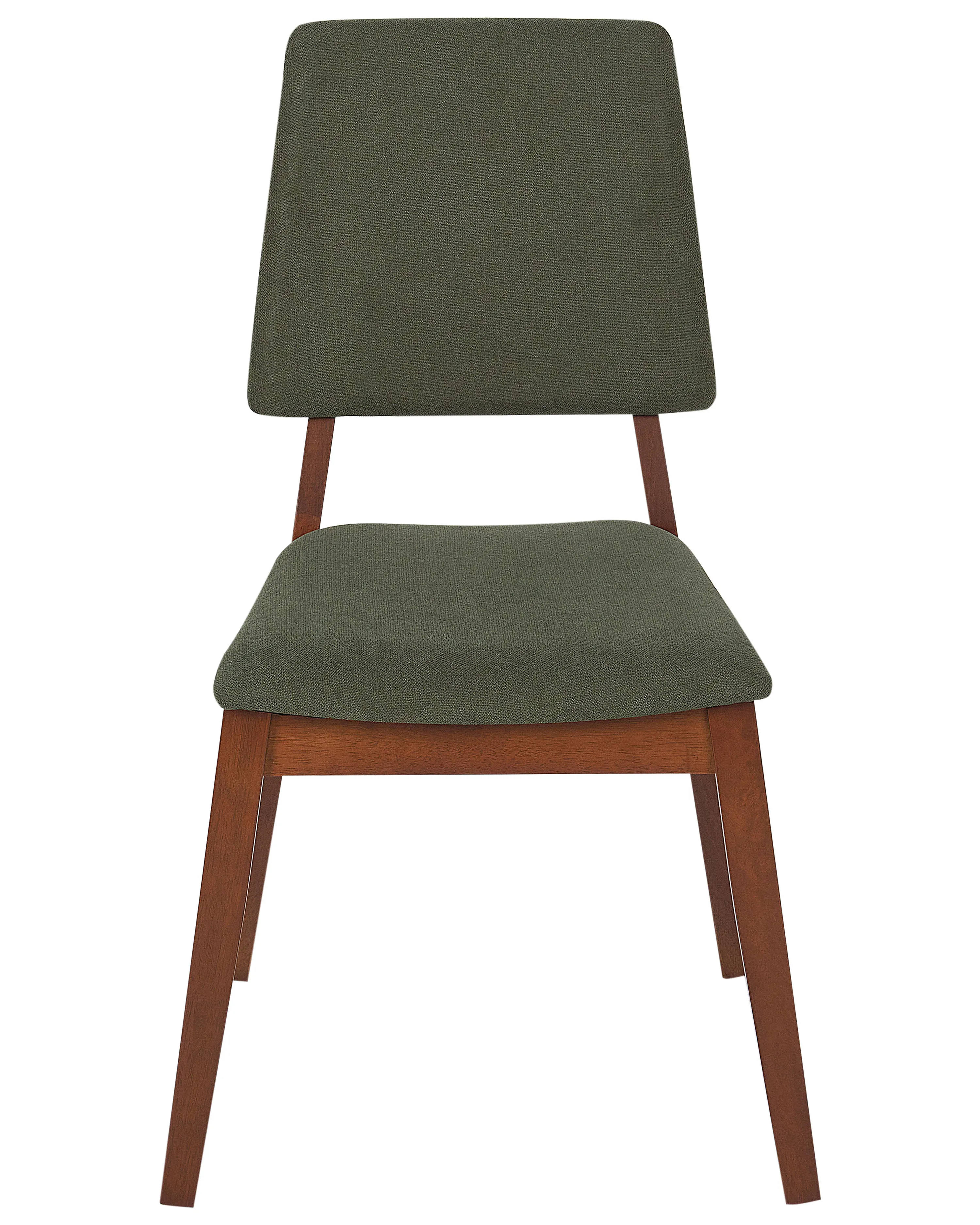 Set van 2 eetkamerstoelen MERRILL Hout Donkergroen