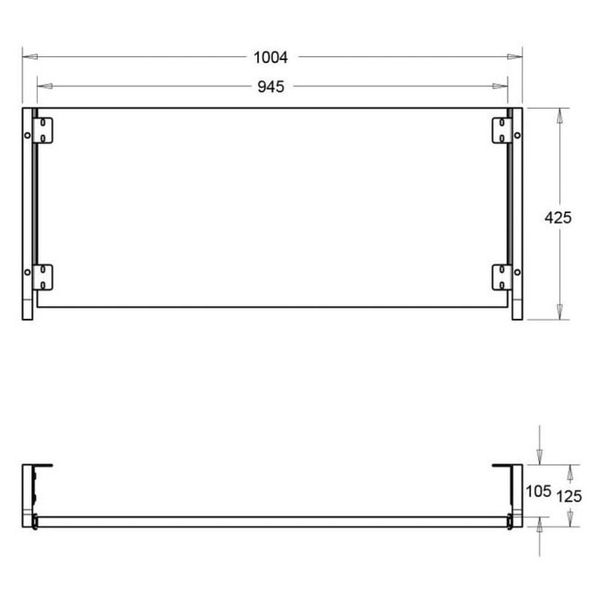 Studio Desk Pro Line CL Pull out Keyb. BK