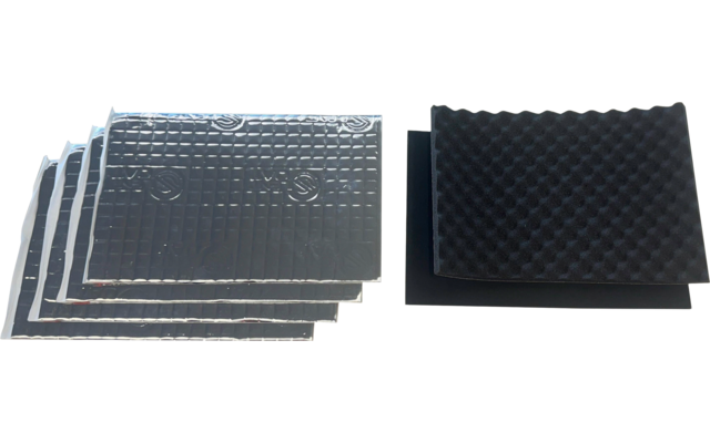 Pioneer CA-SI-UNI.001 Dämmung / Türdämmung bestehend aus 4 Platten Alubutyl / 1 Absorber / 1 Isolator
