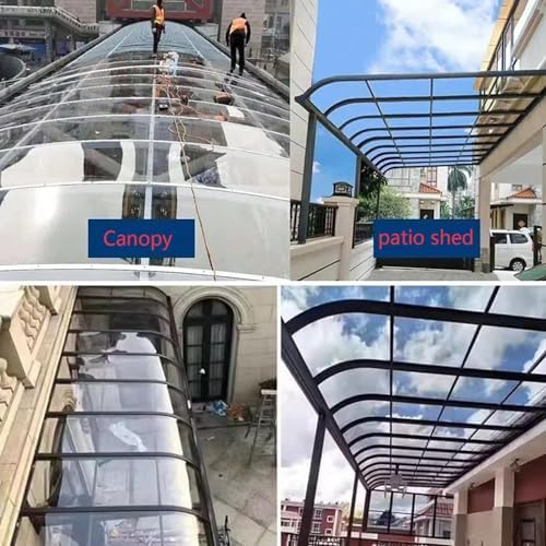Generisch Transparente Polycarbonat-Dachplatten – UV-beständige, regendichte Außenpaneele aus Acrylglas für Wintergärten, Gewächshäuser und Markisen. Leicht zuzuschneiden und zu montieren.