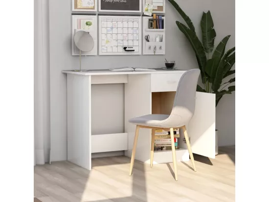 Bureau Blanc 100x50x76 cm Bois d'ingénierie