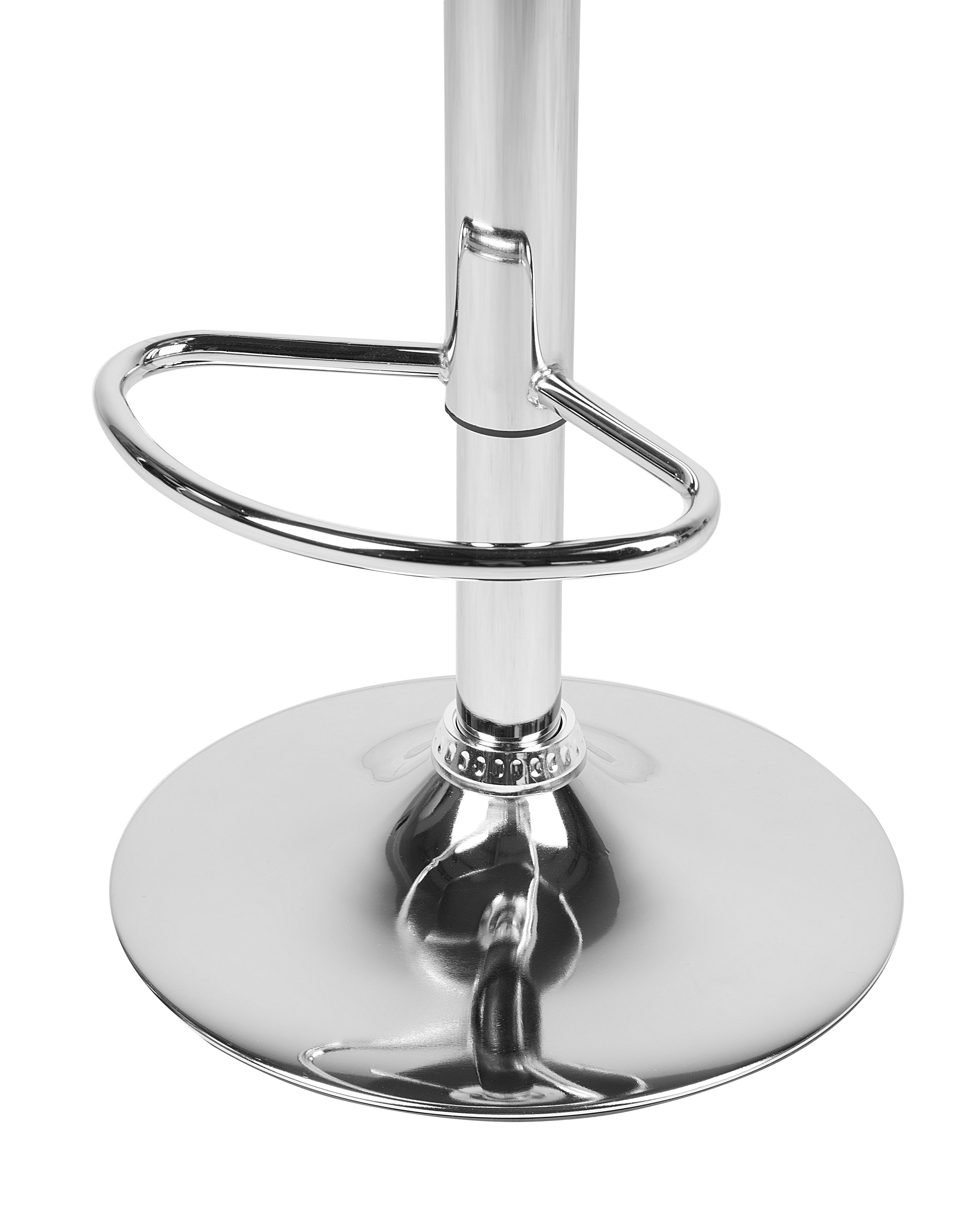 Set van 2 barstoelen PEORIA Kunstleer draaibaar Wit