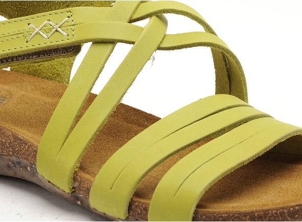 Loints nu pieds plats femme 31244 vert