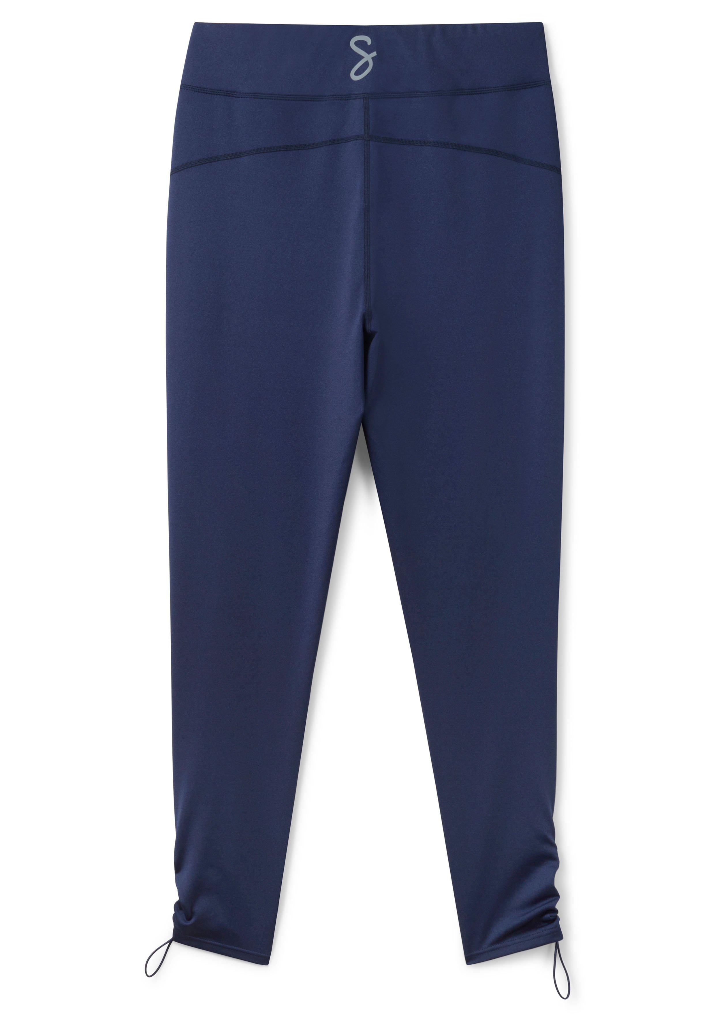 Funktionsleggings mit Tunnelzug am Saum