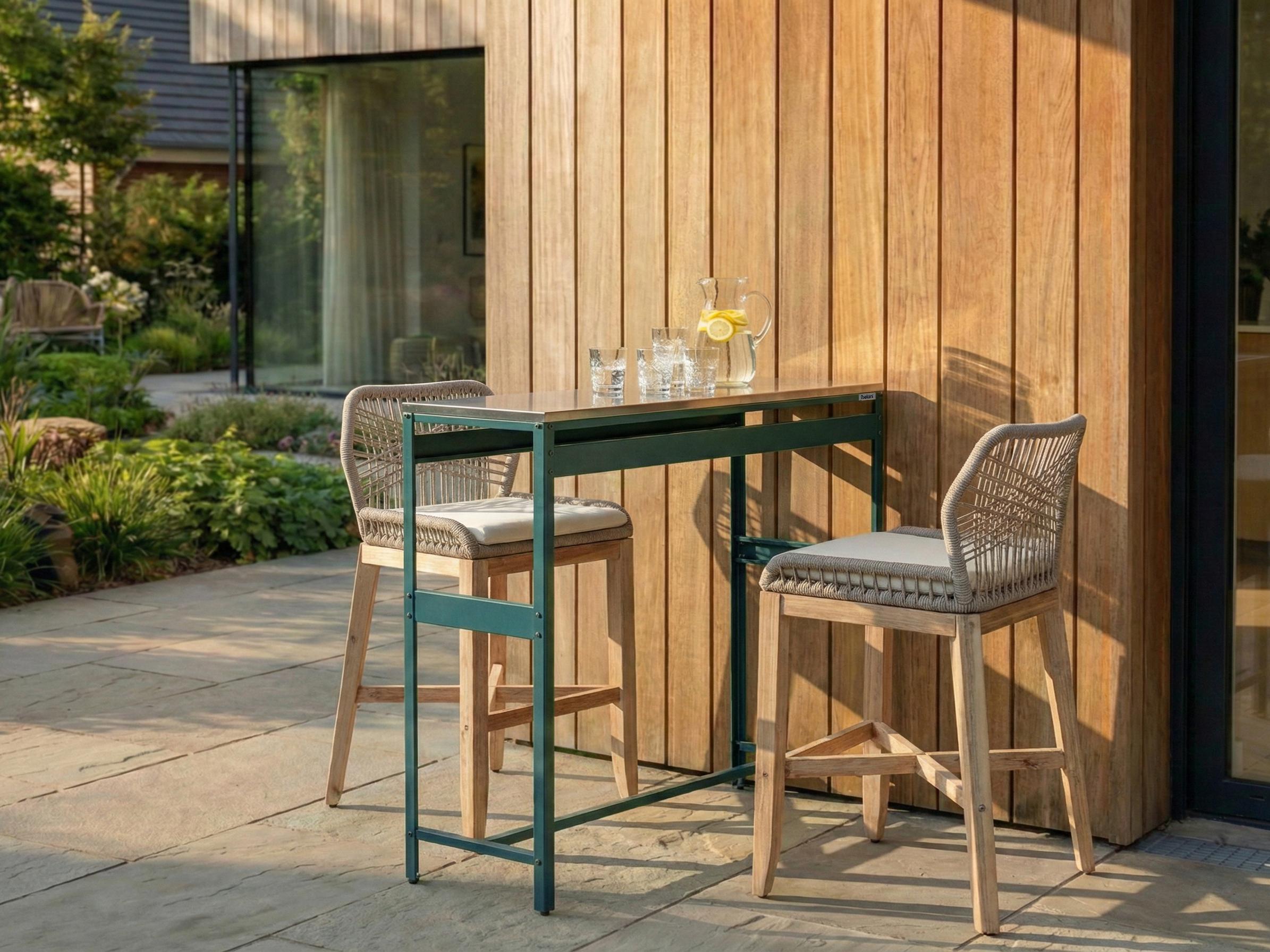 Tuin bartafel MAENZA 120 cm 40 cm Metaal Groen
