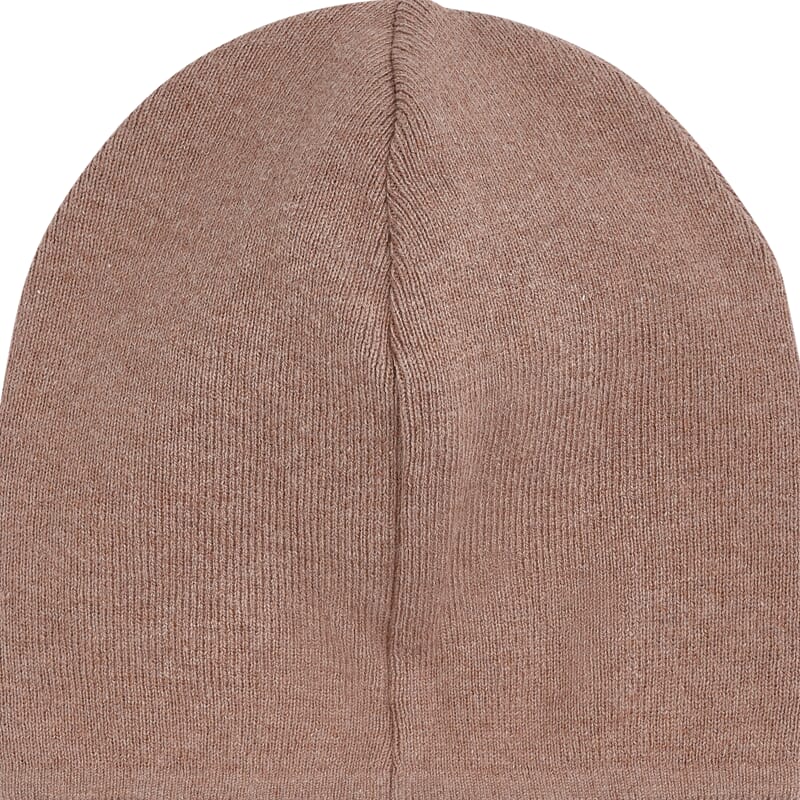 Beanie Solid Knit savannah melange - Huttelihut - Rumpetroll