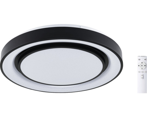 Dimbare LED-lamp 40W 1500 lm 2700-6500 K Ø 45 cm SpacyColor frameloos zwart + afstandsbediening + RGB + sterrenhemel