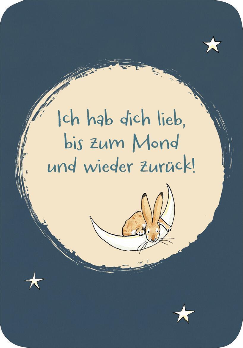 Weißt du eigentlich, wie lieb ich dich hab? Ich hab dich so lieb!