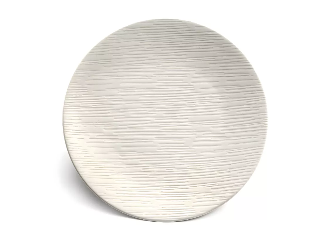 Magma Ivoire - Assiette dessert 20 cm (lot de 6)