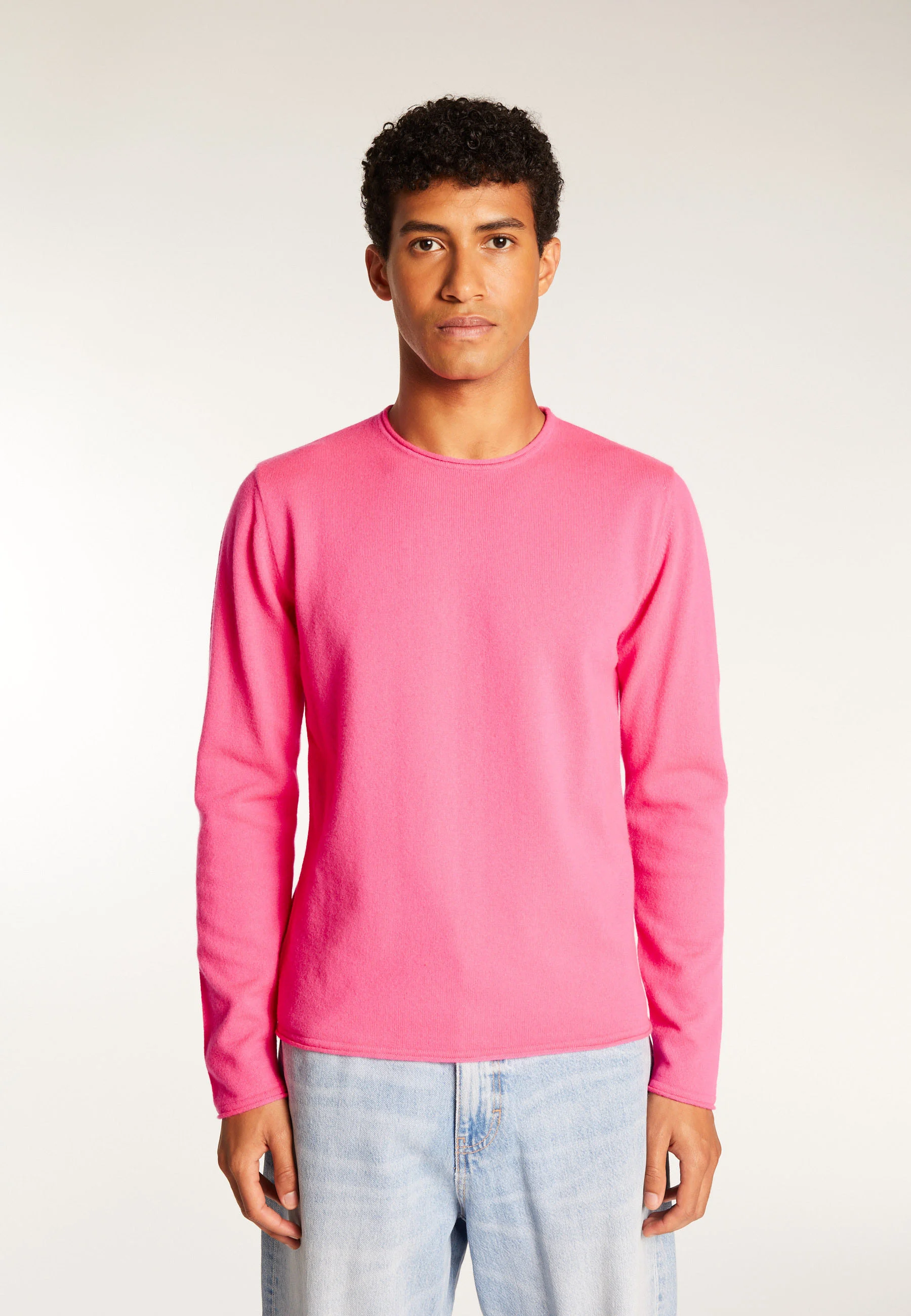 ERNESTOAH24 - Pull cachemire col rond | Rose