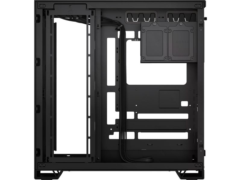 Corsair PC-Gehäuse 6500D Airflow Schwarz Mid-Tower PC-Case mit Zwei-Kammer-Design und herausragendem Luftstrom