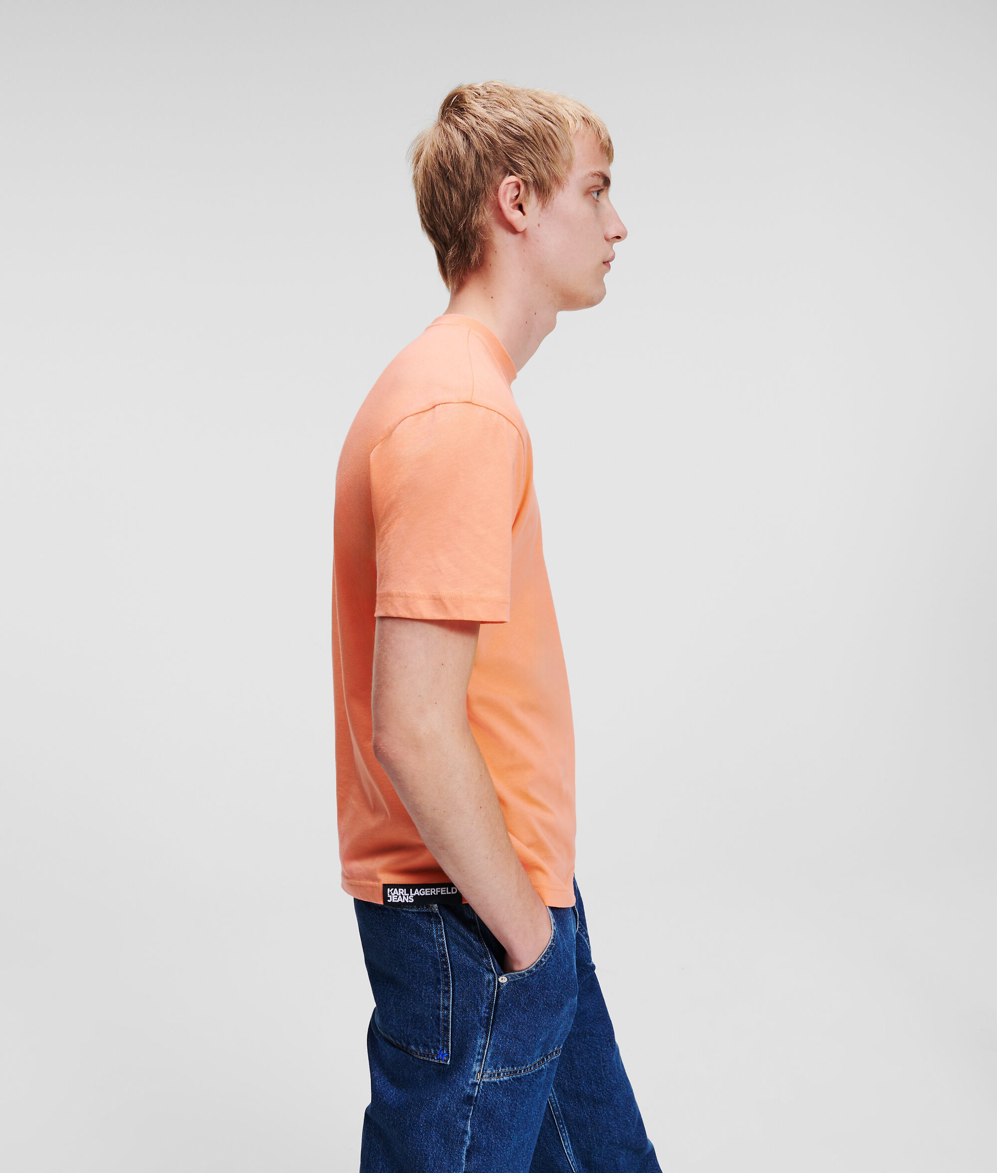 T-SHIRT AVEC LOGO KLJ FLOUTÉ