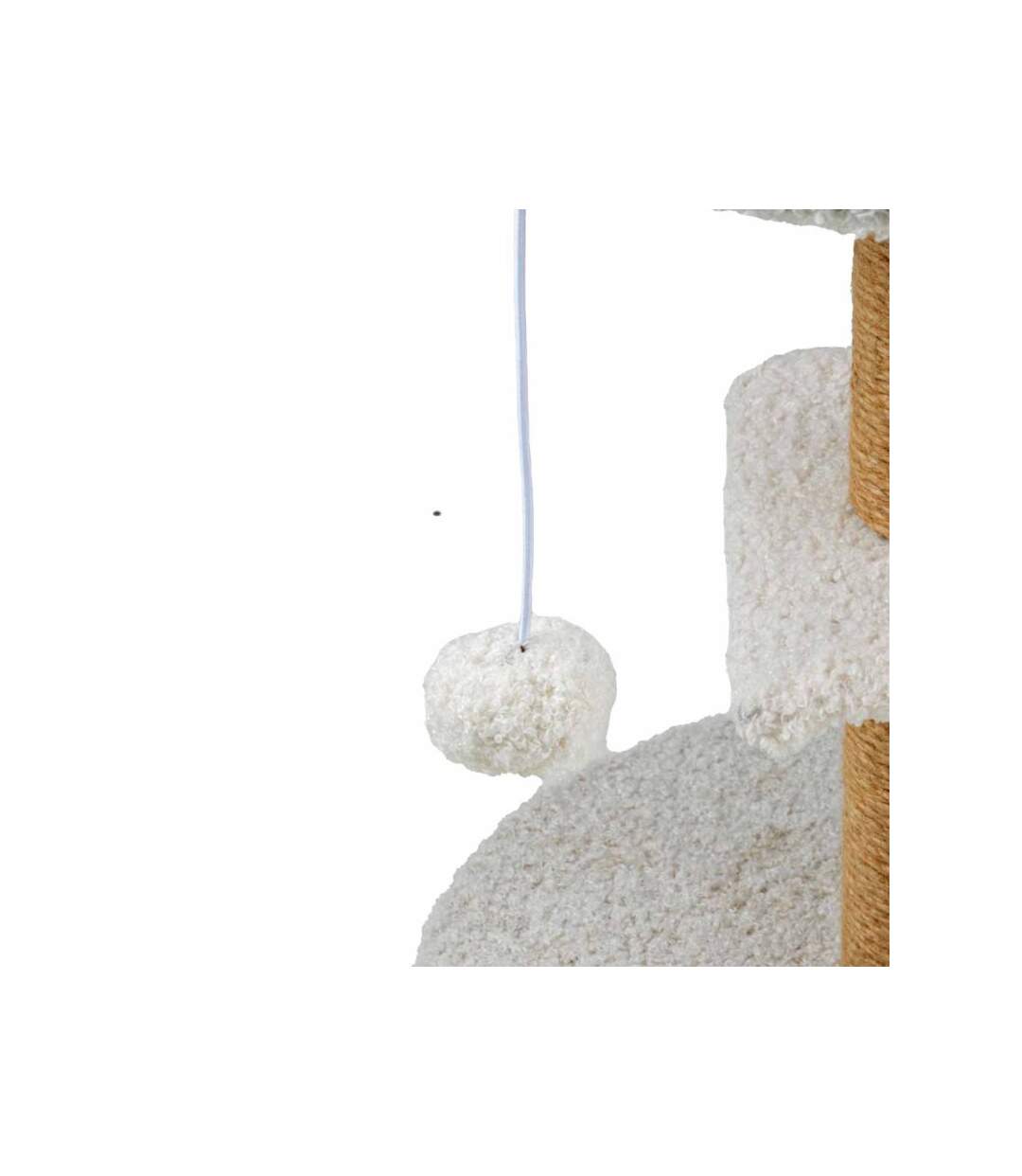 Paris Prix - Arbre à Chat, Jouet & Griffoir wooly 40cm écru