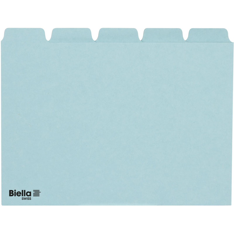Biella Karteiregister, A6, blanco, blau
