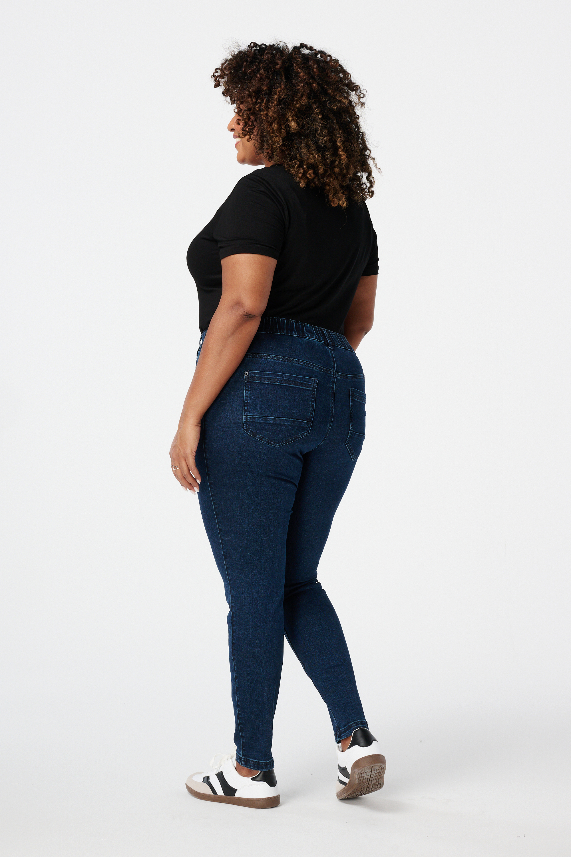 Tregging met denim look Rinse Washed Denim