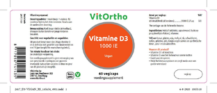 VitOrtho Vitamine D3 1000 IE Softgels 60SG