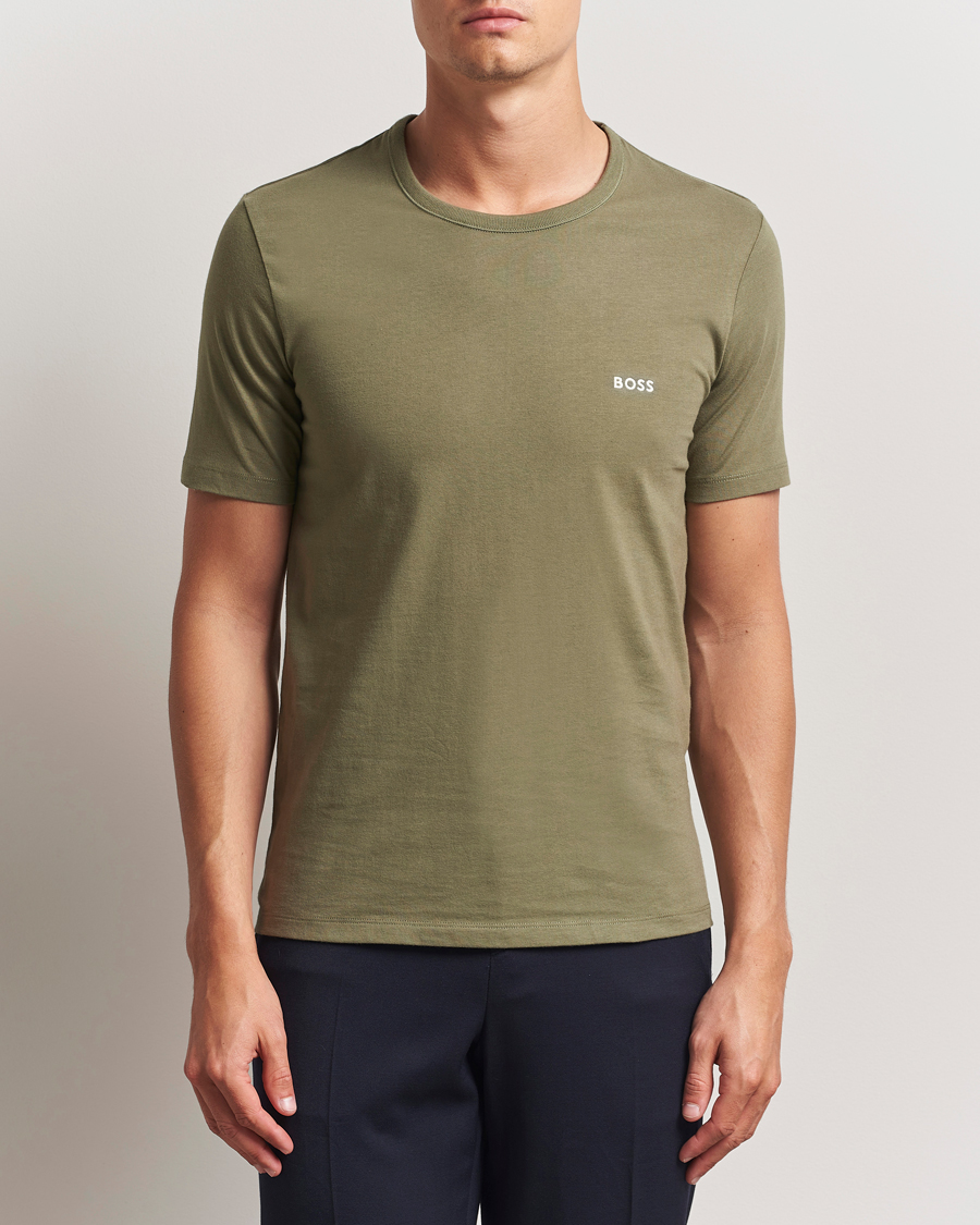 BOSS BLACK 3-Pack Crew Neck T-Shirt Grey/Green/Black