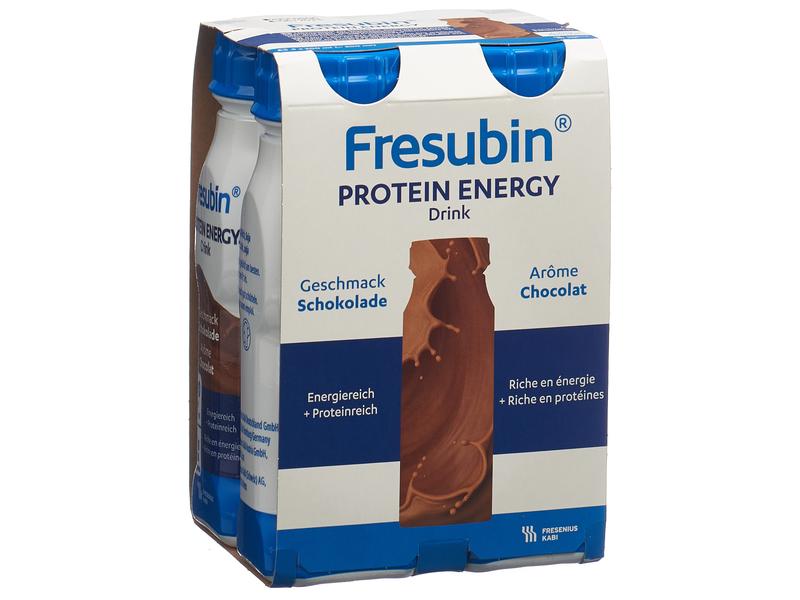 Fresubin Protein Energy Drink Schokolade 4 x 200 ml Hochkalorische Trinknahrung für besondere medizinische Zwecke