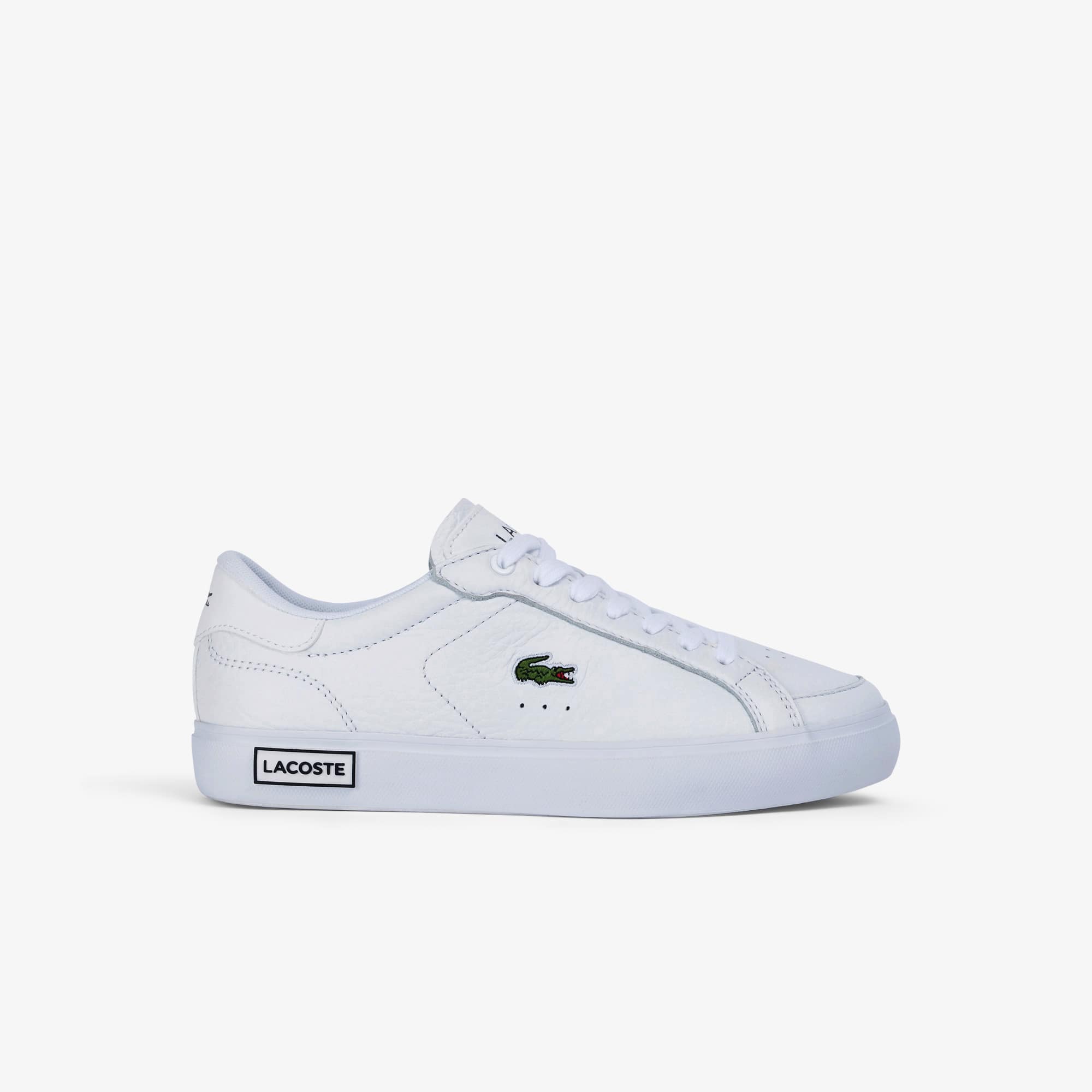 Sneakers Powercourt femme Lacoste en cuir aux détails étudiés Sneakers - Blanc - Lacoste - Femme
