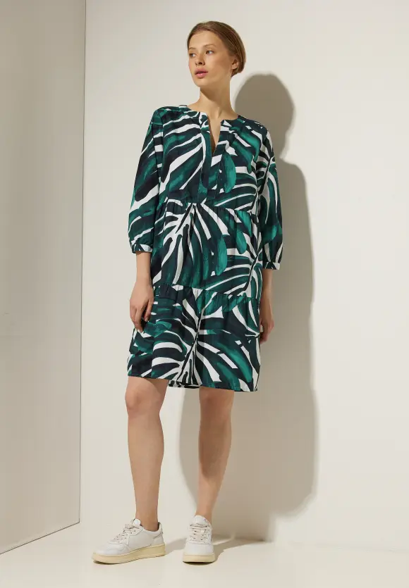 Tunikakleid mit Print - lagoon green
