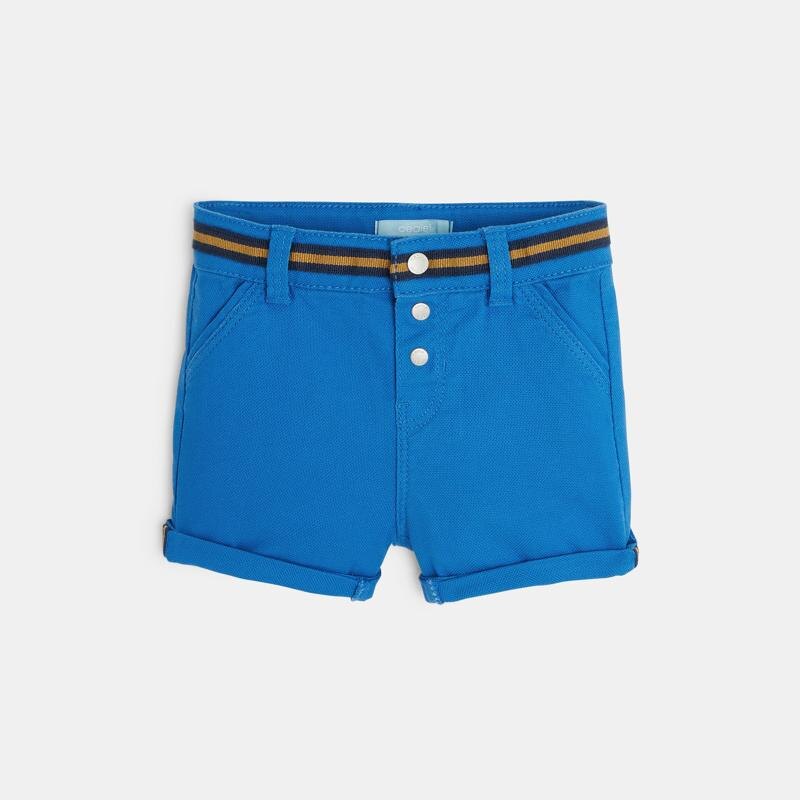 Short coton chino bleu bébé garçon Bleu