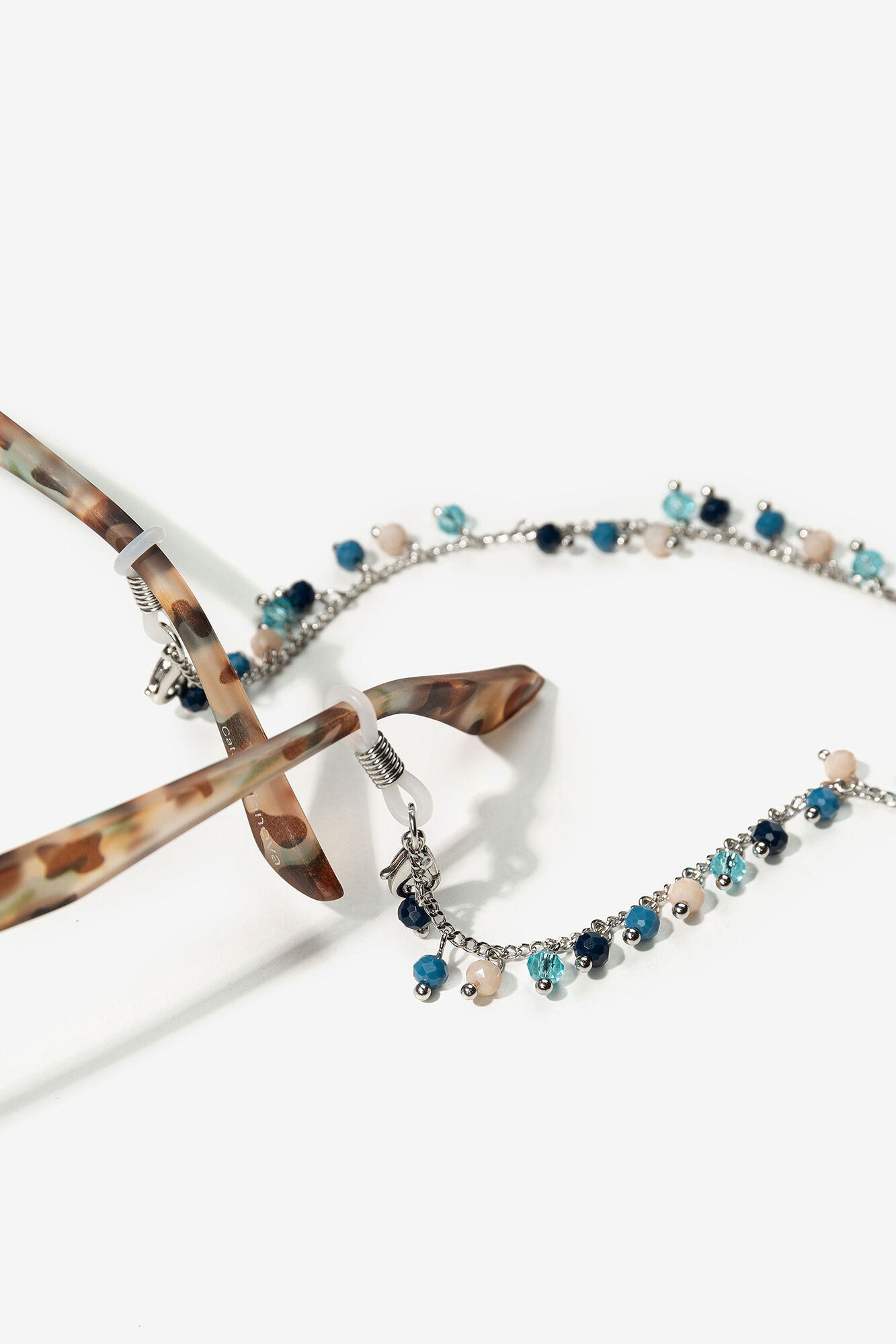 Cadena para gafas com detalhes de cor - azul