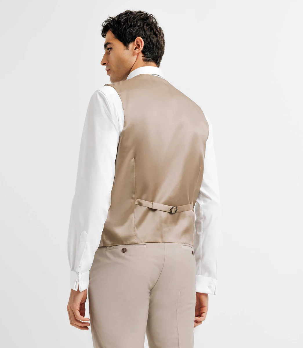 Gilet de costume beige
