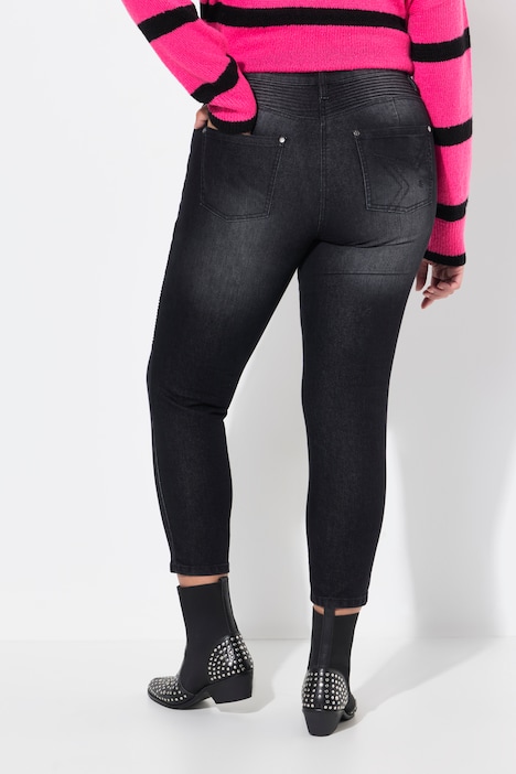 Jeans, Slim Fit, Patch-Look, 5-Pocket