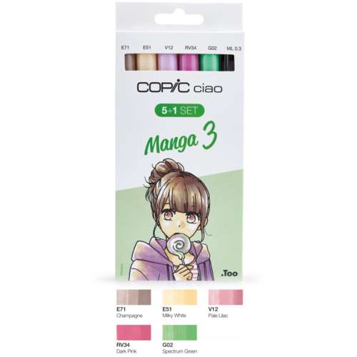 COPIC® ciao 5 1 Sets Manga
