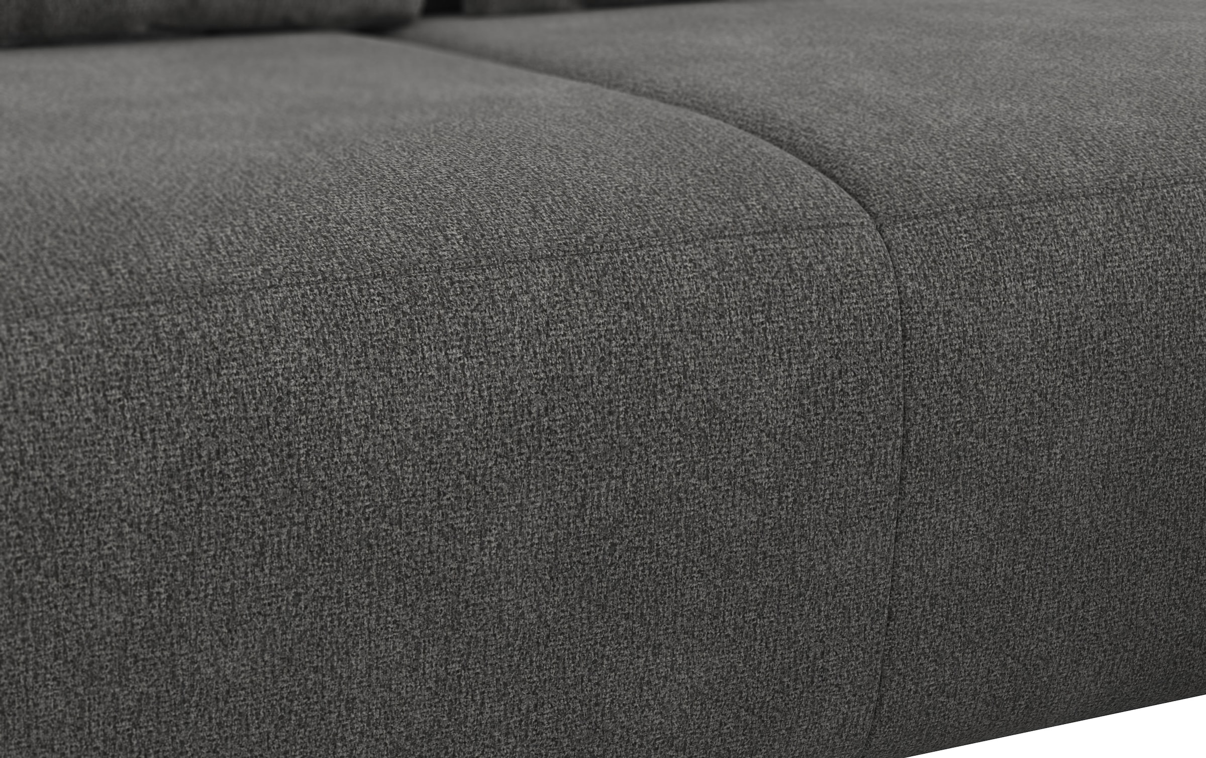 COTTA Ecksofa »Side L-Form, mit Kopfteilverstellung & 3 Nierenkissen« optional motorische Sitztiefenverstellung