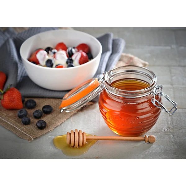 Bocal conservation à miel avec cuillère 400 ml Kilner