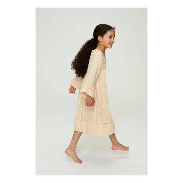 Faune Robe Lurex Senna | Rose pêche