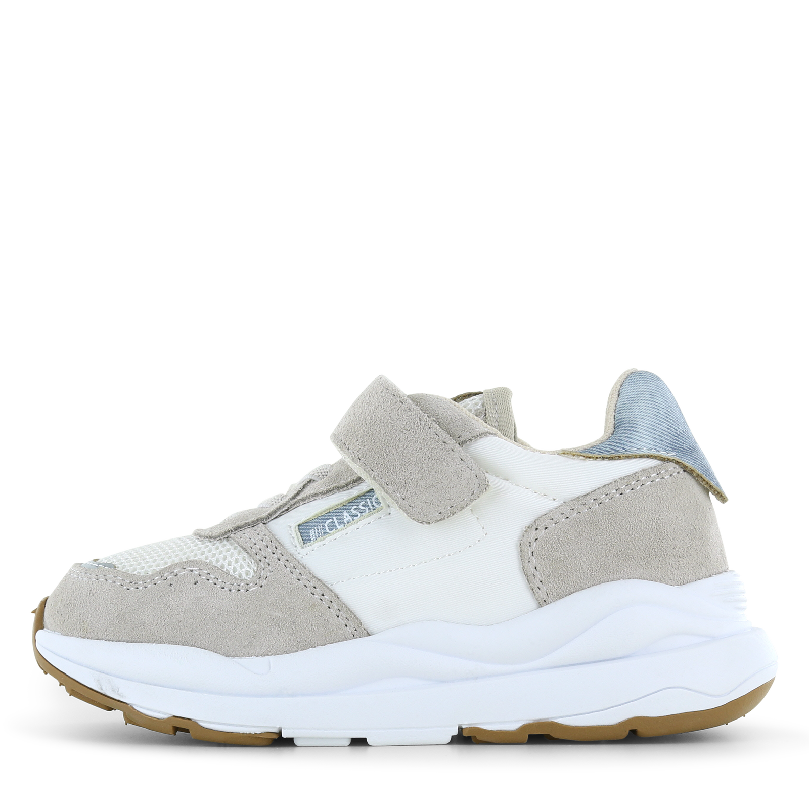 Shoesme wit-beige sneaker Microleer | Jongens schoenen