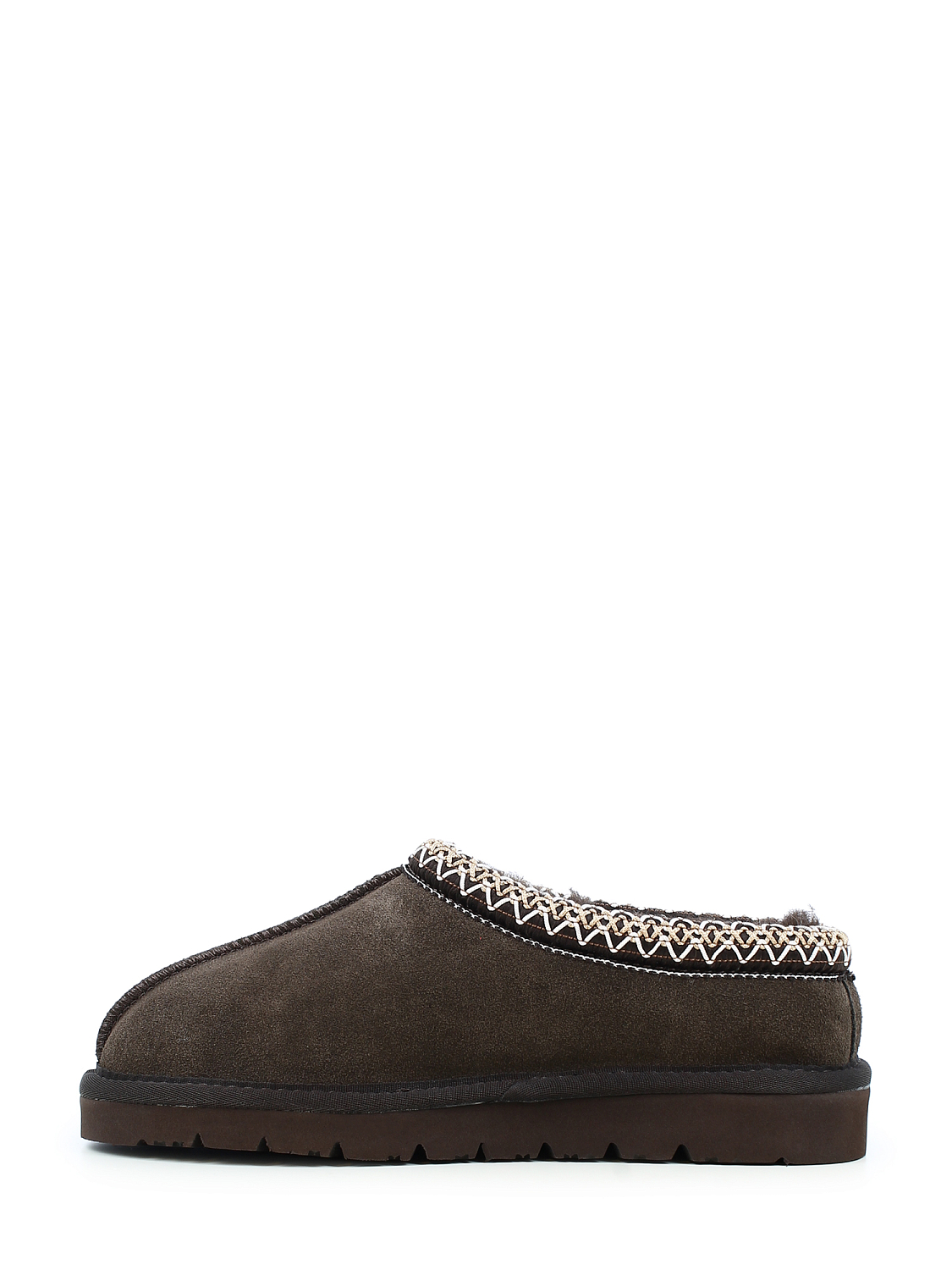 CPH Comfort Brown Suede Wool Slippers