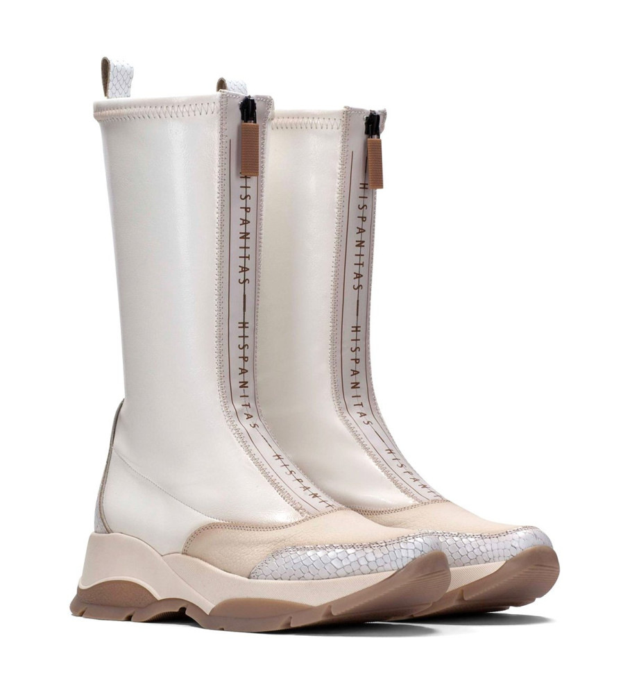 Botas Hispanitas Andes de Couro Branco