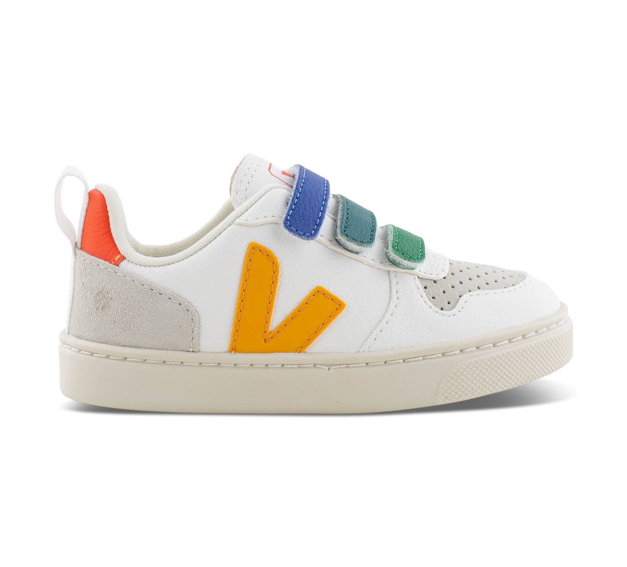 Veja Small V-10 Velcro - Klettschuhe weissmulticolor