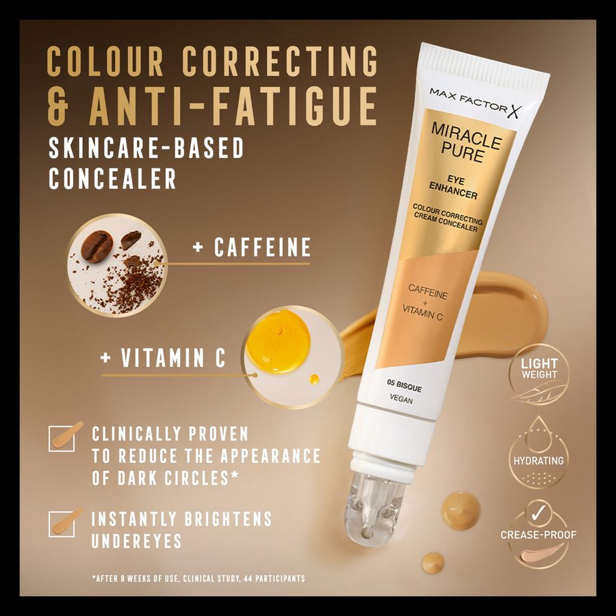 Max Factor Miracle Pure Eye Enhancer Colour-Correcting Concealer 02 Buff 10ml