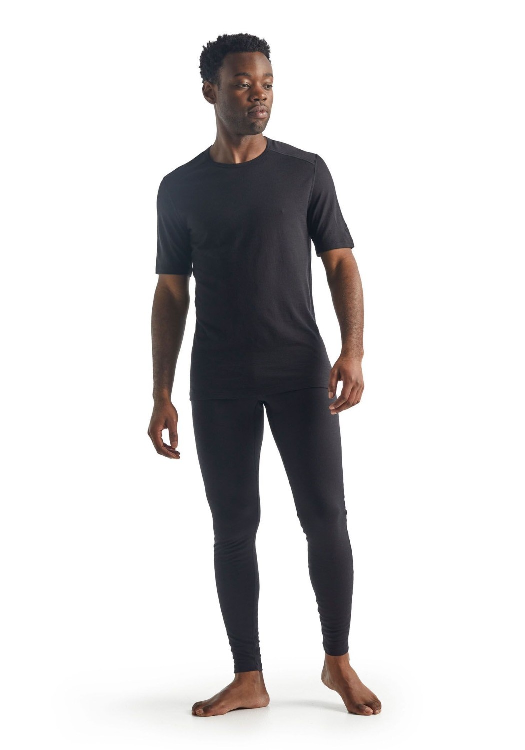 Icebreaker Herren-T-Shirt 200 Oasis SS Crewe Black
