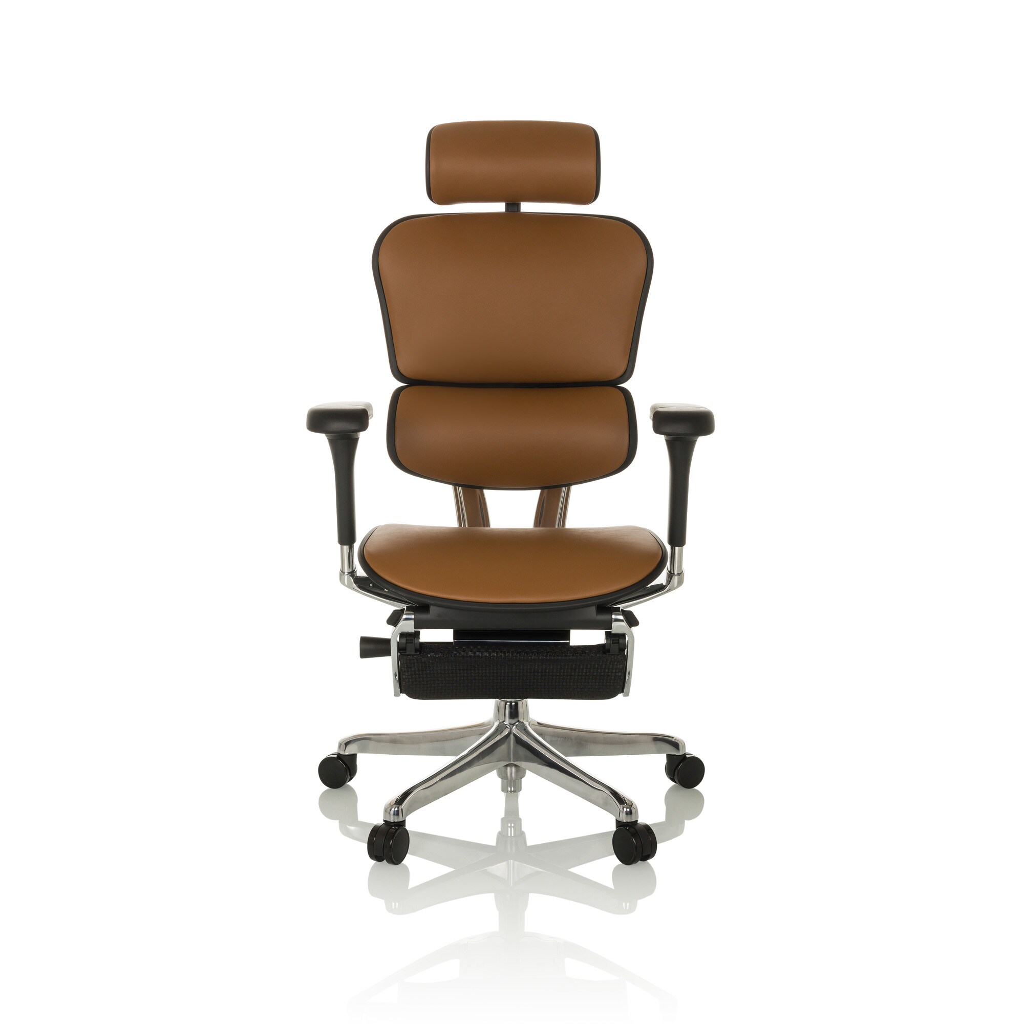 Luxus Chefsessel ERGOHUMAN PLUS LEGPRO GEN2 Leder mit Armlehnen (höhenverstellbar) hjh OFFICE