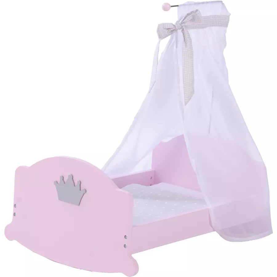 roba Puppenwiege Prinzessin Sophie, Rosé lackiert