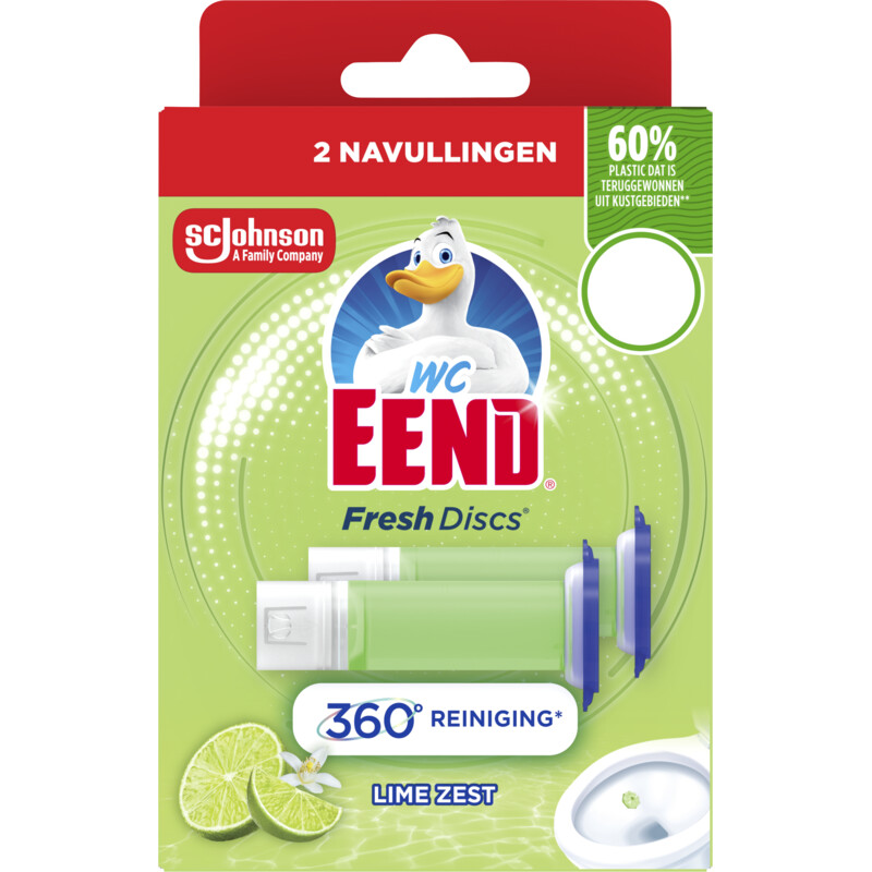 WC-Eend Fresh discs lime zest navul
