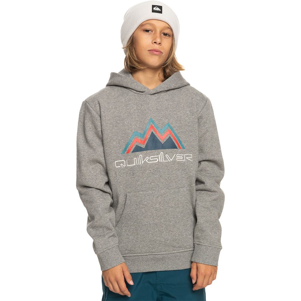 Quiksilver Big Logo Hoodie Jungen heather grey