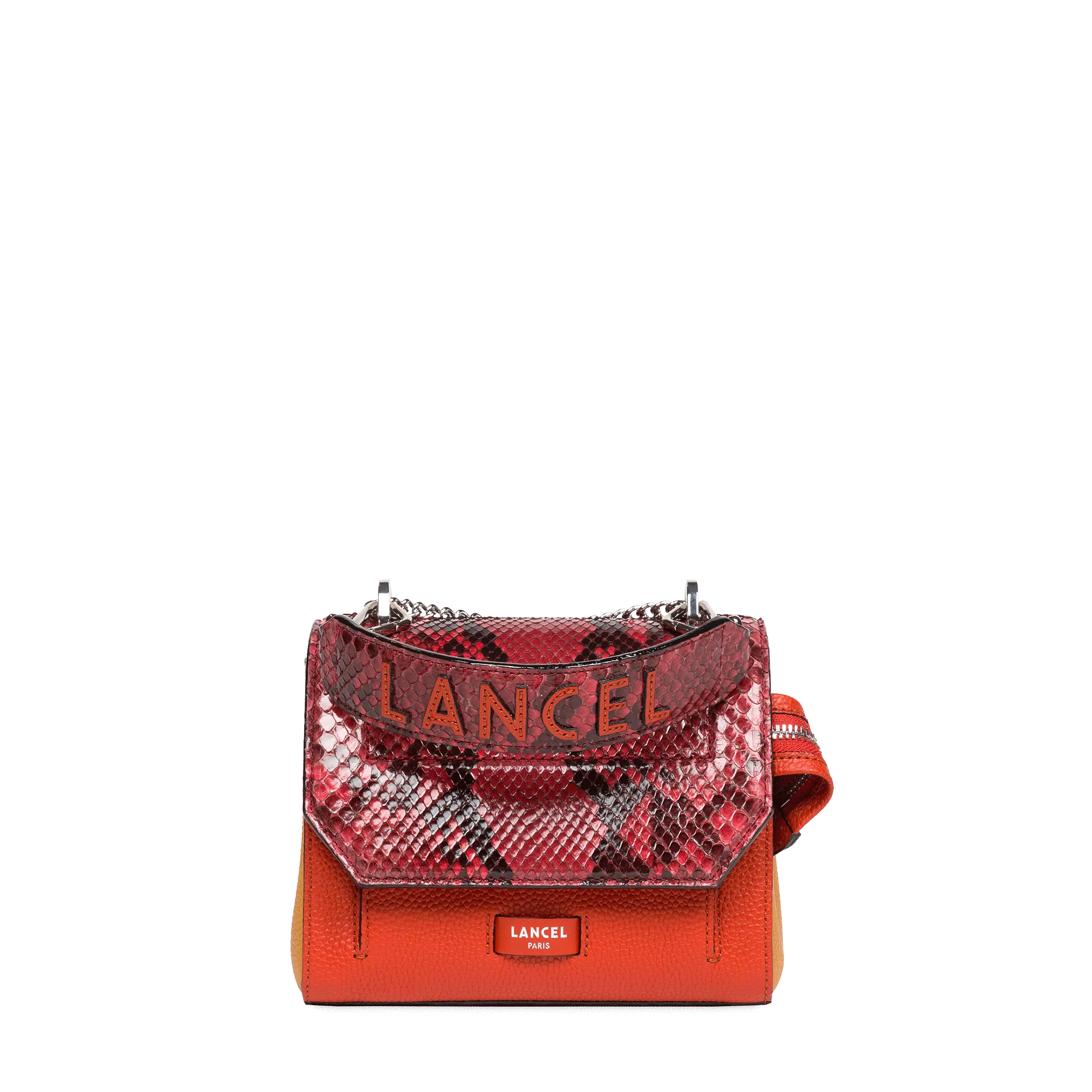 Sac rabat avec poignée  Ninon de Lancel-Multico Carmin
