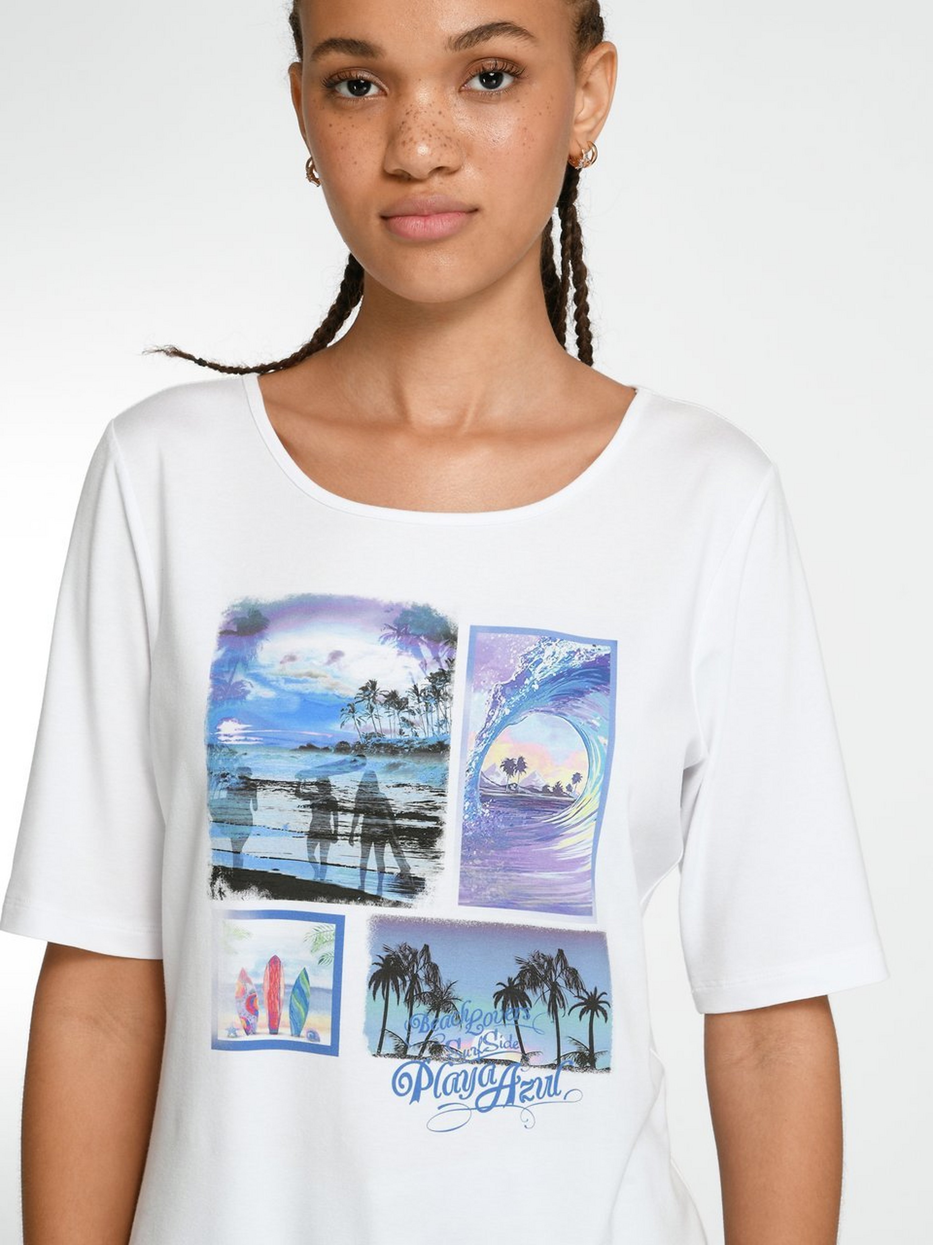 Rundhals-Shirt