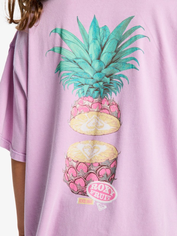 Eveoversize Washed T-Shirt à manches courtes Violet Fille 4-16