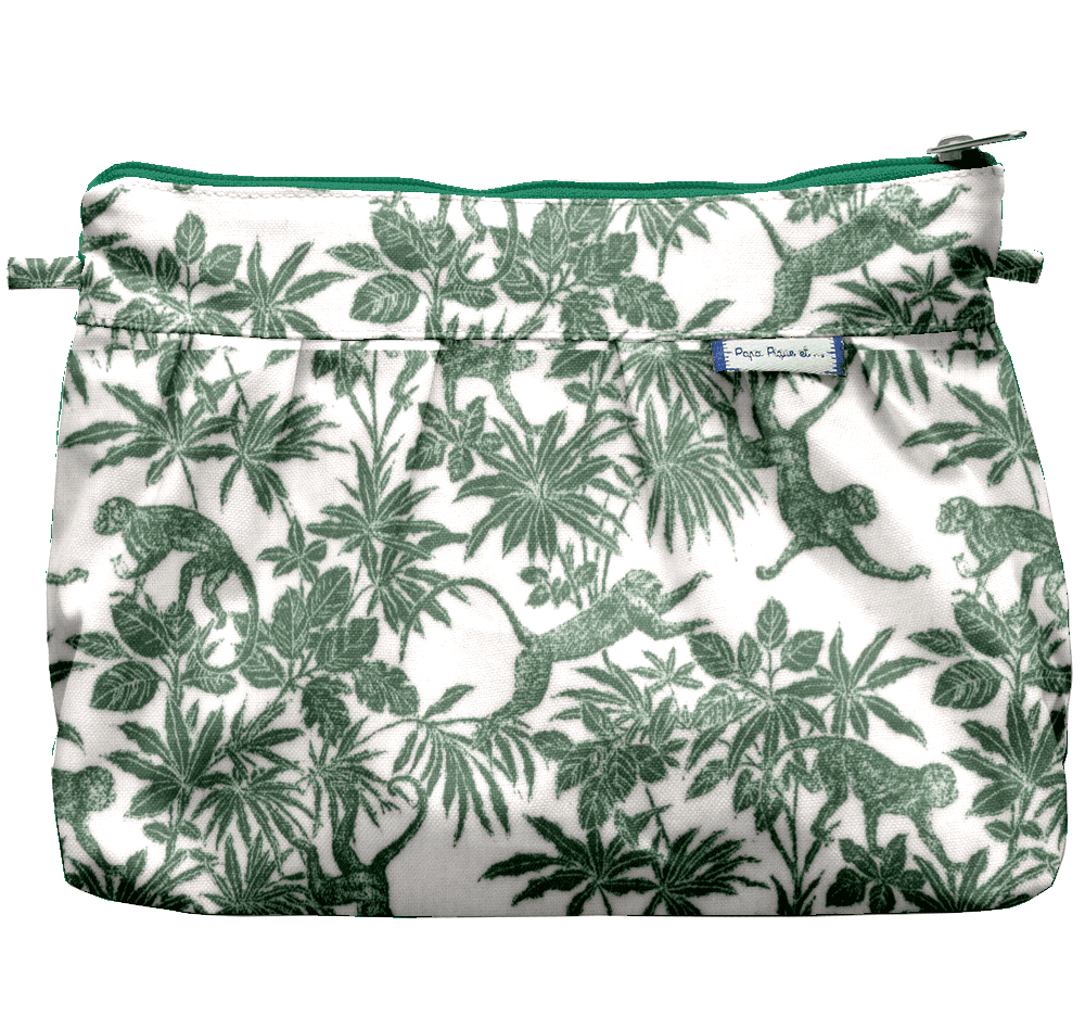 Pochette Plissée Jungle Vintage