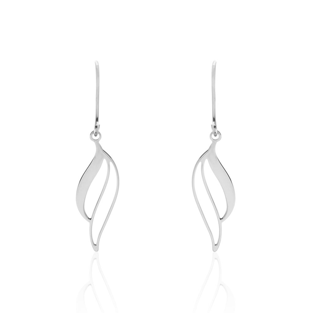 Boucles D'oreilles Pendantes Argent Blanc Prudent