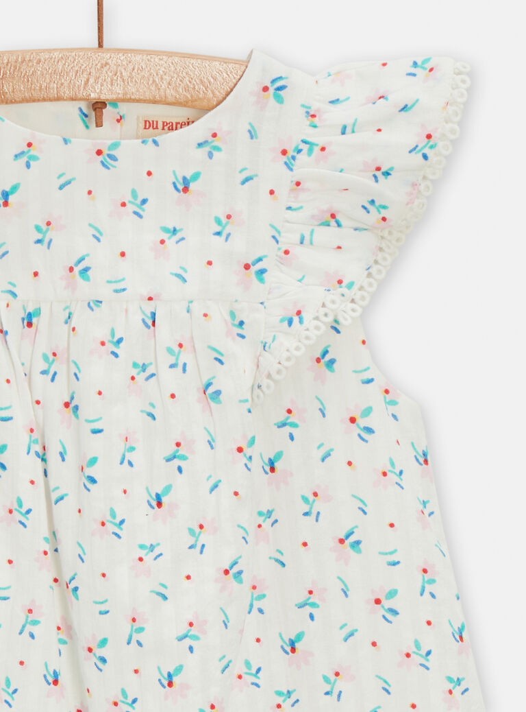 Robe à motif fleuri pour bébé fille