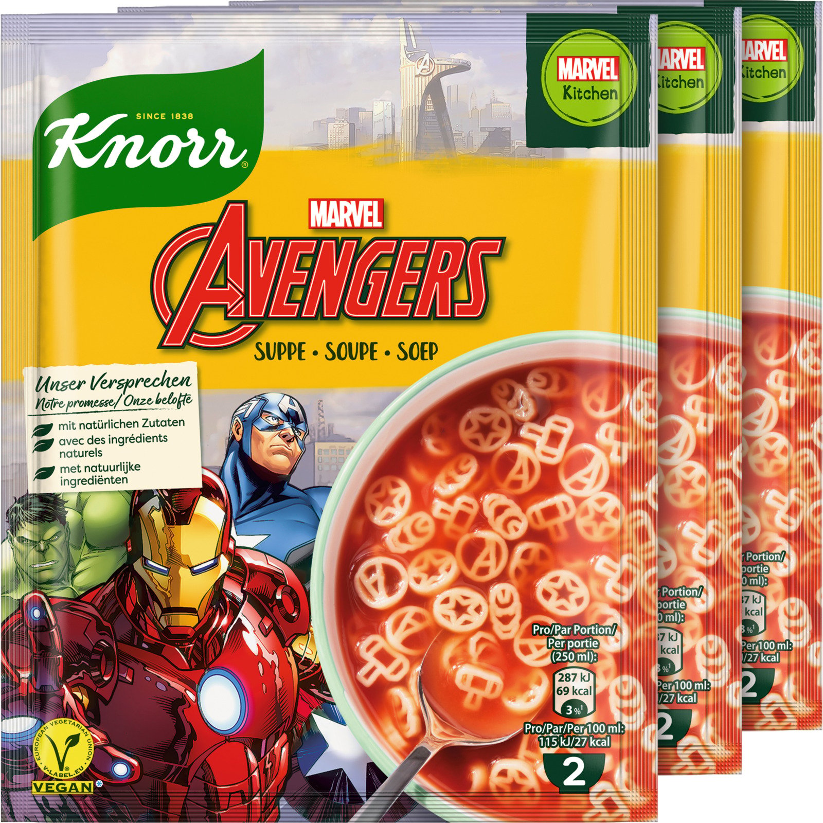 Knorr Disney Avenger Tomaten Suppe 3x41g